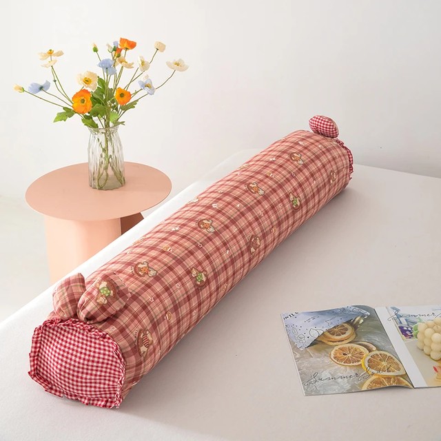 탈부착 및 세탁 가능한 어린이용 캔디 롱필로우 25 * 110cm 쿠션, 아기 편안한 베개, 다리받침 베개