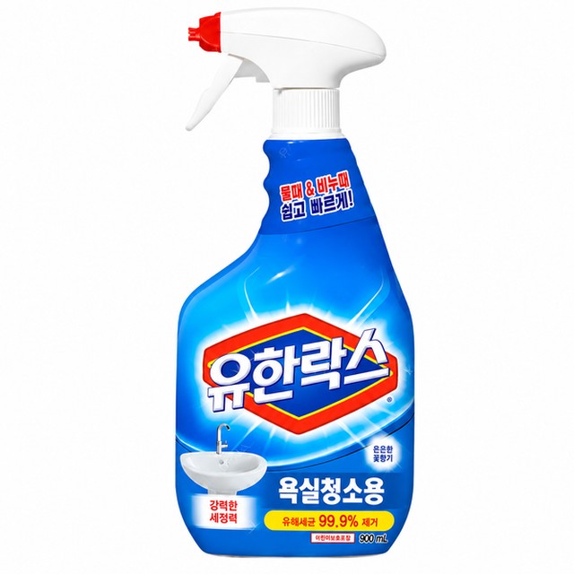 땡큐온 유한락스 욕실청소용 은은한꽃향기 세정제 900ml