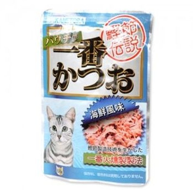 카네토라 고양이 간식 파우치 해물 맛 60g 묘 습식 사료 낱개 WFPNE7D