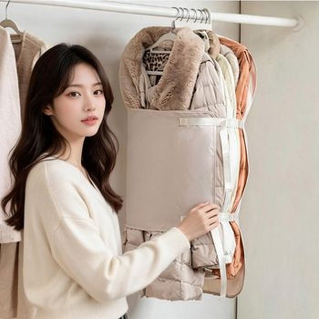 옷걸이 행거 압축팩 의류 보관 파우치 패딩 부피 축소 정리 수납 WFQ7A2I
