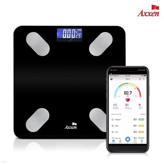 액센 A200 블루투스 스마트 인바디 체중계