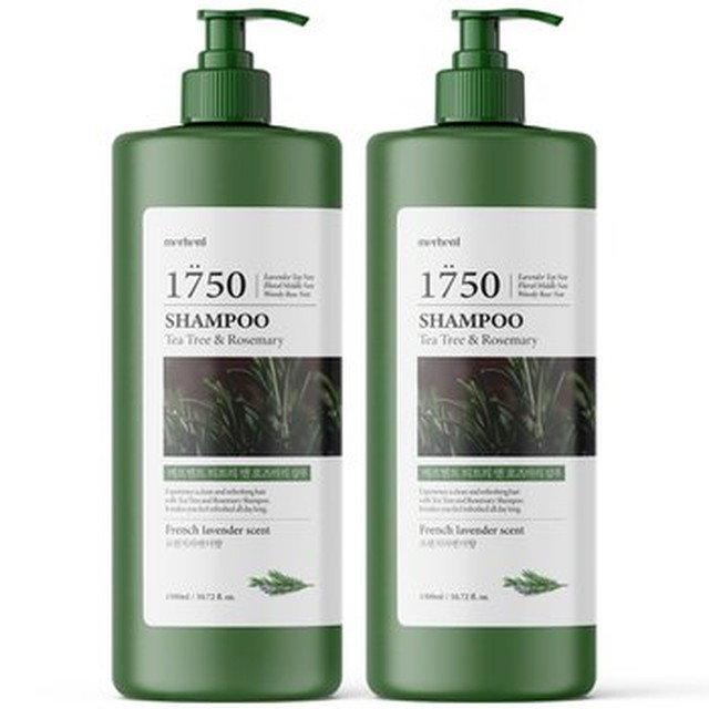 [메르헨트] 1+1 티트리 앤 로즈마리 대용량 샴푸 1500ml 화이트머스크 약산성 미용실 청소년 정수리냄새[이마트몰]