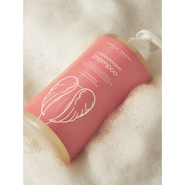 탱글엔젤/런던 부케 대용량 손상모케어 샴푸 1000ml/헤어케어 샴푸/린스