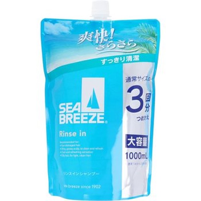 [기타] 씨브리즈 린스 인 샴푸 리필용 1000mL 리필 두피 케어 비듬 예방 땀 대책 피