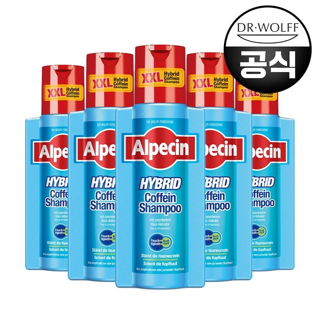 알페신 알페신 하이브리드 카페인 샴푸 375ml 5개