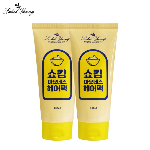 [라벨영] 찰랑머릿결+영양부족+건조 푸석머리케어 쇼킹 마요네즈헤어팩 1+1