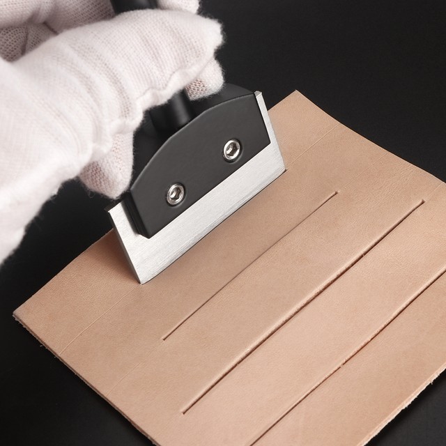 분리형 가죽 플랫 펀치 치즐 커터 몰드 - Leathercraft 지갑 카드 지갑 Leatherwork 도구 와이드 Craftool Craft Cut Slot