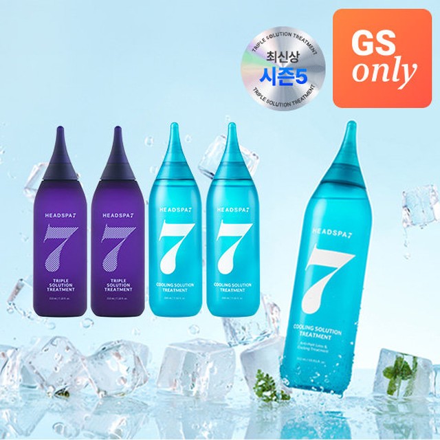 [GS단독] 헤드스파7 시즌5 트리트먼트 쿨 혼합(트리플210ml 2개+쿨210ml 2개)