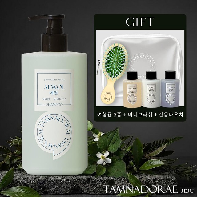 [지성 두피 케어] 탐나도래 제주 스파 리추얼 약산성 케어 퍼퓸 샴푸 애월 500ml