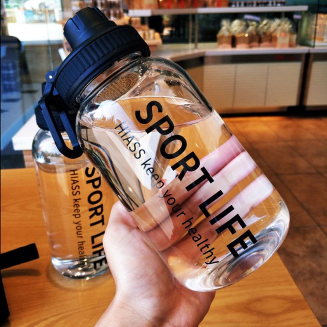 YOMDID 크리 에이 티브 물병 유리 음료 병 캠핑 하이킹 등산 스포츠 병 휴대용 병 Drinkware 친환경