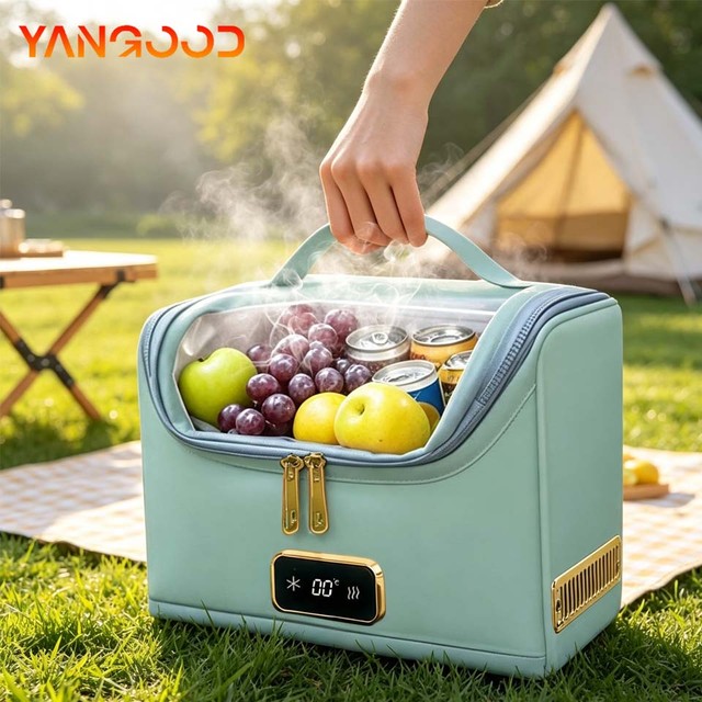 4L 야외용 차량 장착 소형 냉장고 대용량 12V &amp; 240V 냉장 캠핑용 휴대용 소프트백 냉장고