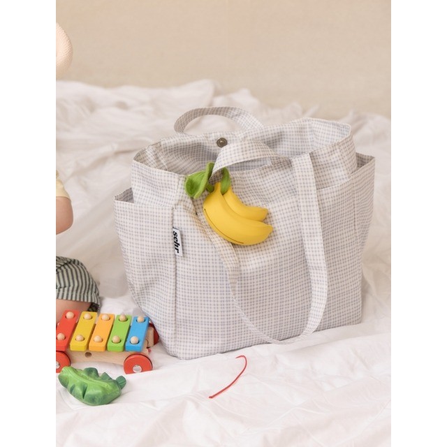 세르 Multi Pocket Tote Bag (Light Grey) 에코 캔버스백 에코백