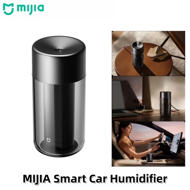 MIJIA 스마트 자동차 가습기 미세 다공성 분무 휴대용 210mL 데스크탑 가습기 Xiaomi Home 앱과 호환 가능