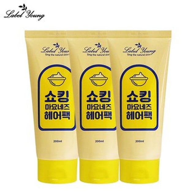 [라벨영] 미용실 단백질 대용량 극손상모 트리트먼트 쇼킹마요네즈헤어팩 3개[이마트몰]