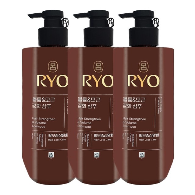 려 흑운 볼륨 앤 모근강화 샴푸 592ml x3