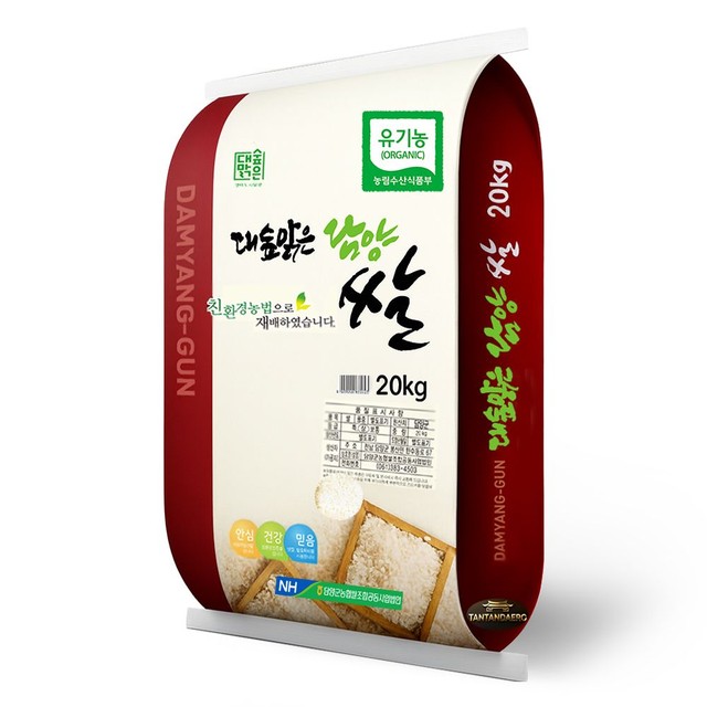 유니크플러스 유기농쌀 20kg/ 당일도정 상등급 단일품종 새청무 I 담양군농협 우렁이농법
