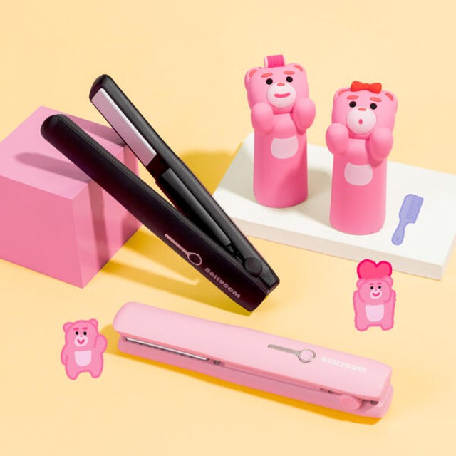 [보리보리] 아트박스 POOM 아트박스 벨리곰 벨리곰 휴대용 무선 미니 고데기 뿌리볼륨 매직기