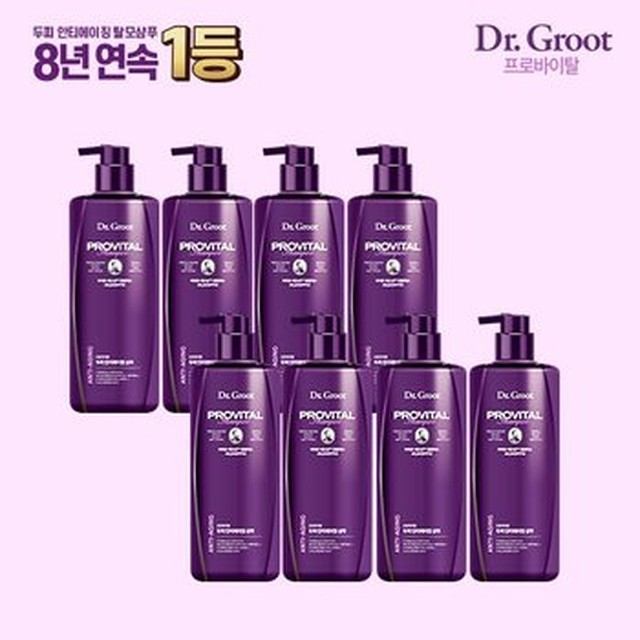 [엘지생활건강] 닥터그루트 프로바이탈 식약처허가 기능성 탈모샴푸 500ml X 8개[이마트몰]