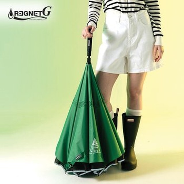 REGNET 레그넷 G. 친환경 빅사이즈 자동 접힘 거꾸로 우산
