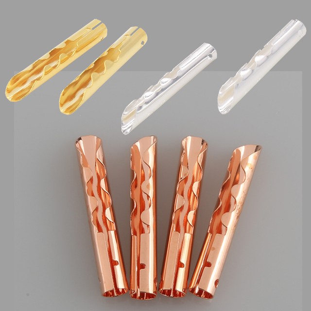 고품질 12pcs VB432G 골드 슬리버 구리 오디오 BFA Z 형 4mm 바나나 플러그 스피커 케이블 커넥터