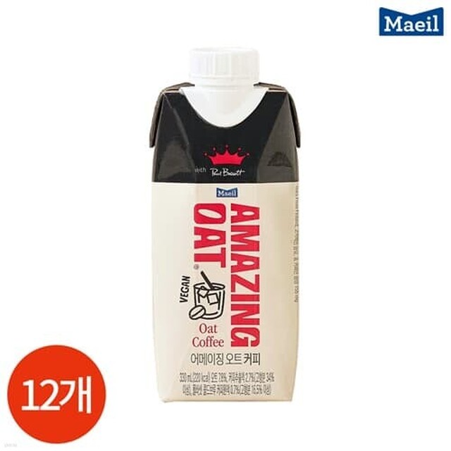 폴바셋 어메이징 오트 커피 330ml x 12개