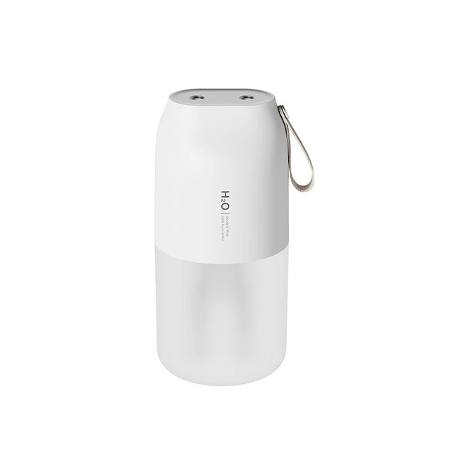 2000mAh 듀얼 미스트 가습기 대용량 데스크탑 차량용 가습기 USB 충전식 가정용