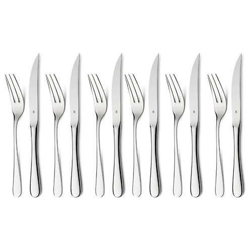 WMF Nuova 1291436046 steak knives and forks 12 pieces