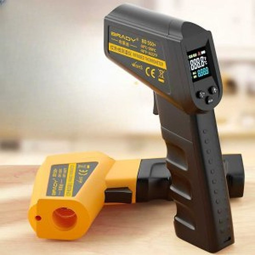 Ruoshui Digital Infrared Thermometer Gun -20-550 Celsius Non-contact IR  Laser Surface Temp Reader Industrial Temperature sensor