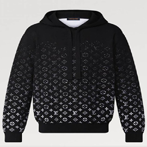 Louis Vuitton 1ABJ2H Monogram Zip-Through Hoodie