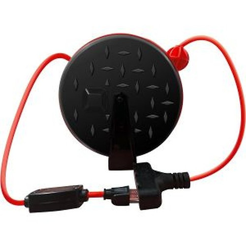 Retractable Extension Cord Reel 50FT+4.5 Electrical Power Cord Reel 12AWG  15.6A 3C SJT with Grounded 1 Tap Outlet - AliExpress
